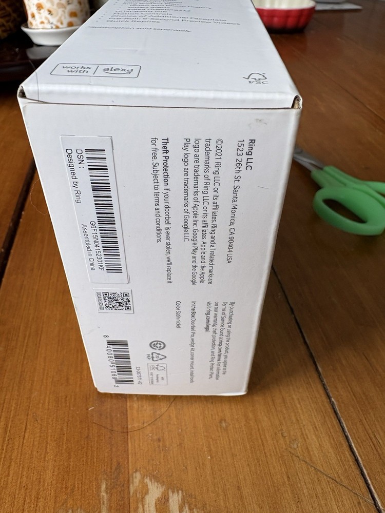 Ring Doorbell Pro B08M125RNW - Silver