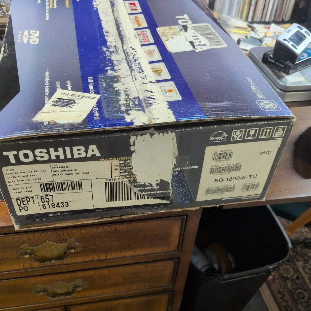 Toshiba SD-1800 DVD Player Box only