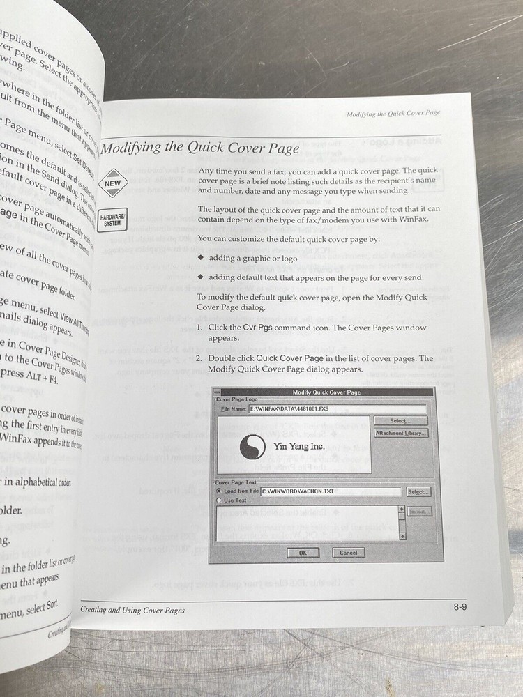 Delrina WinFax pro 4.0 - Manual / Users Guide / Instructions Book