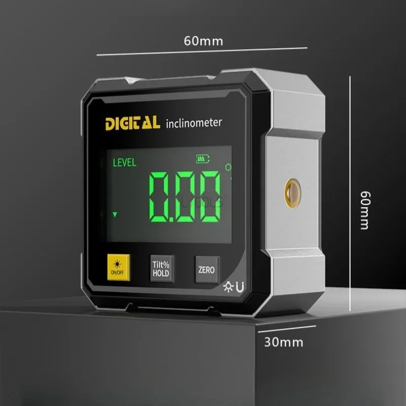 Pocket Digital Level Protractor Inclinometer Professional Digital Display Angle
