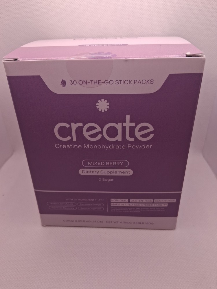 Creatine Mixed Berry - Create Creatine Monohydrate Powder Getting 2 Exp 8/27