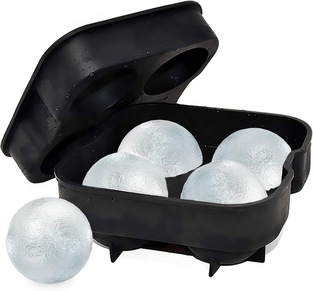 Ice Molds - Silicone Ice Cube Tray With Lid - Easy Fill and Release Ice Maker...