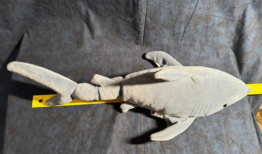 Folkmanis Puppet 22" Great White Shark Hand puppet, EUC