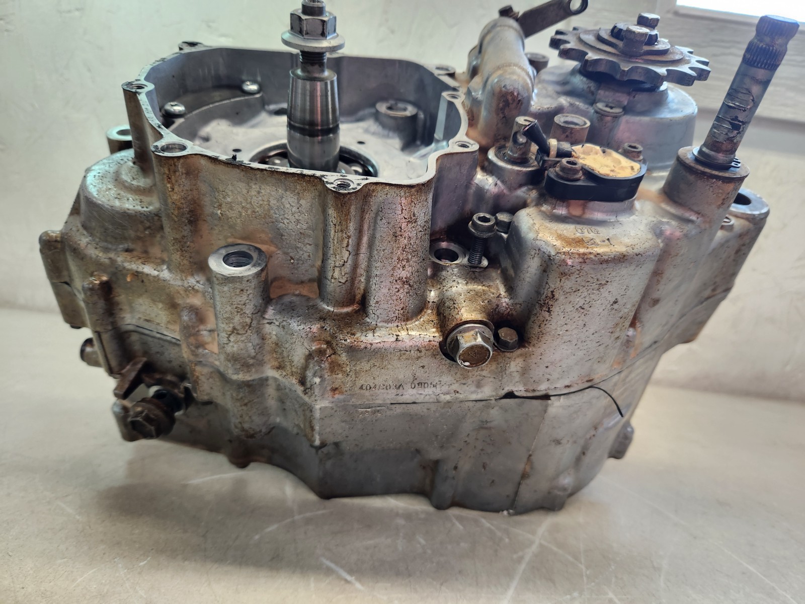 03-08 LTZ400 ltz KFX DVX 400 engine motor bottom end crank case transmission