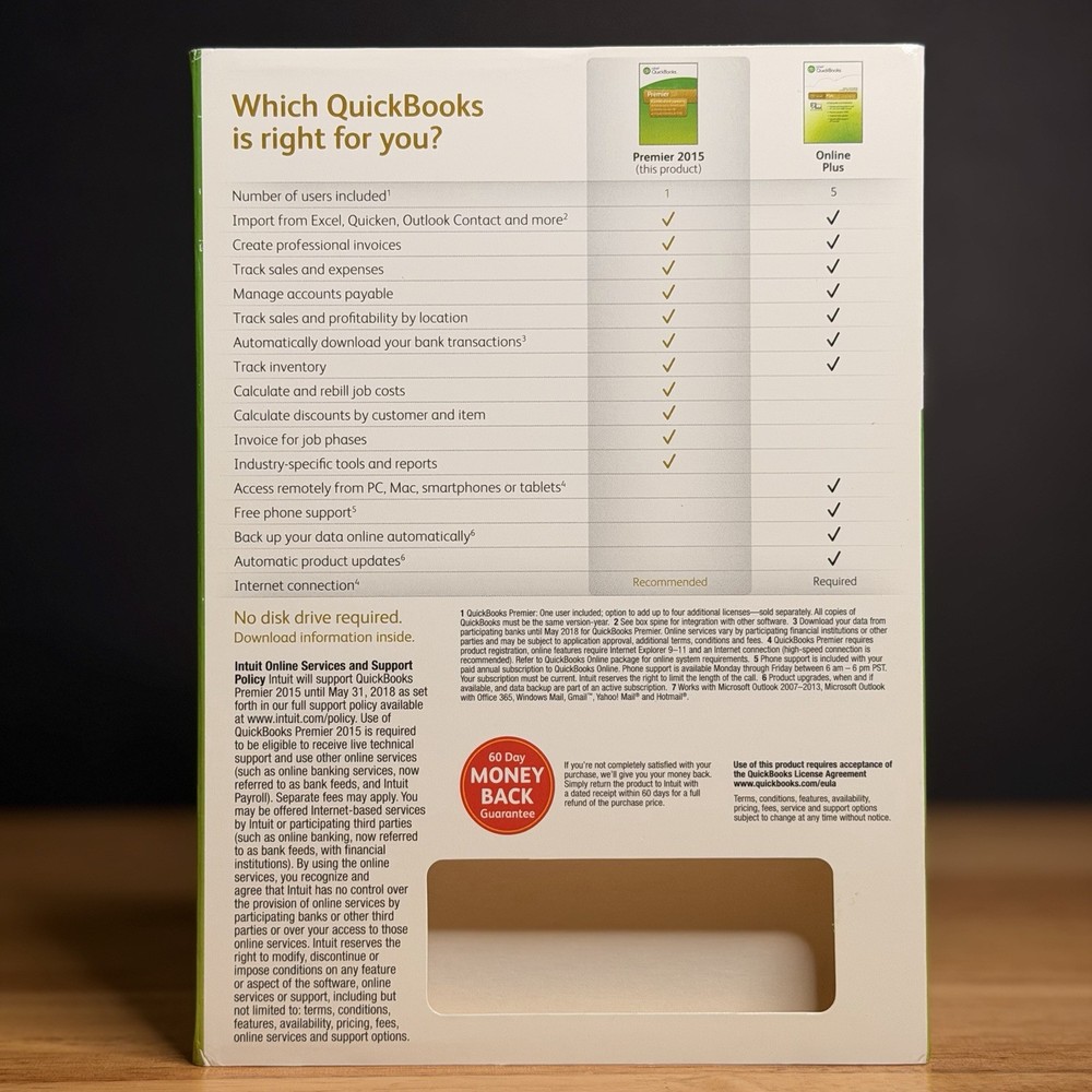 QuickBooks Desktop Premier 2015 Windows Accounting -NO SUBSCRIPTI0N- TESTED