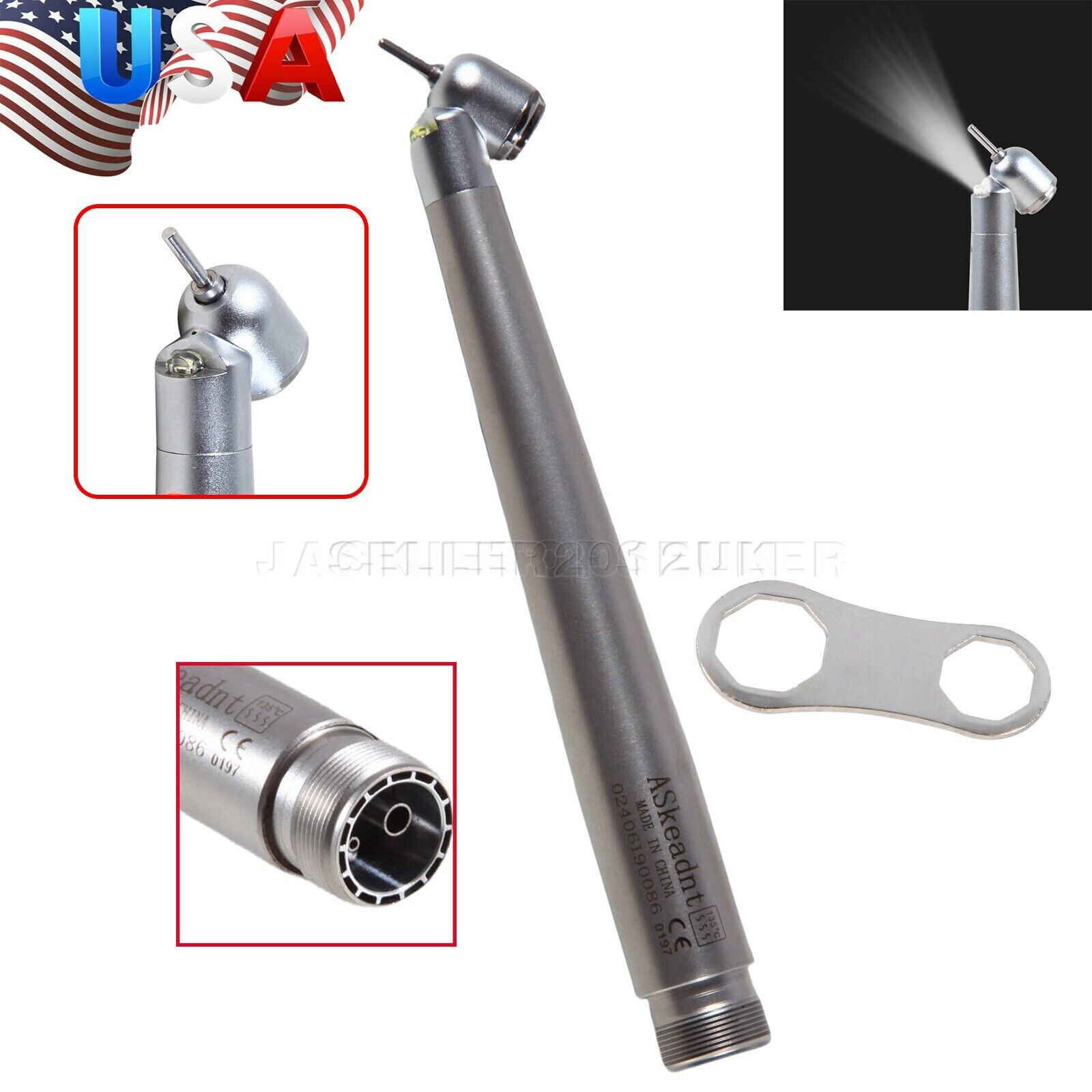 45° Surgical NSK PANA MAX Style Dental Pieza de mano alta velocidad 2Hole Borden