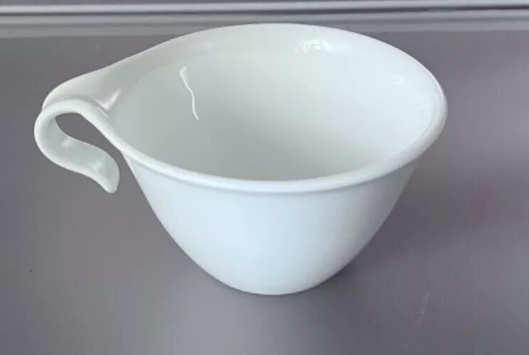 Corelle (Corning) WINTER FROST WHITE Flat Cup - Hook Handle