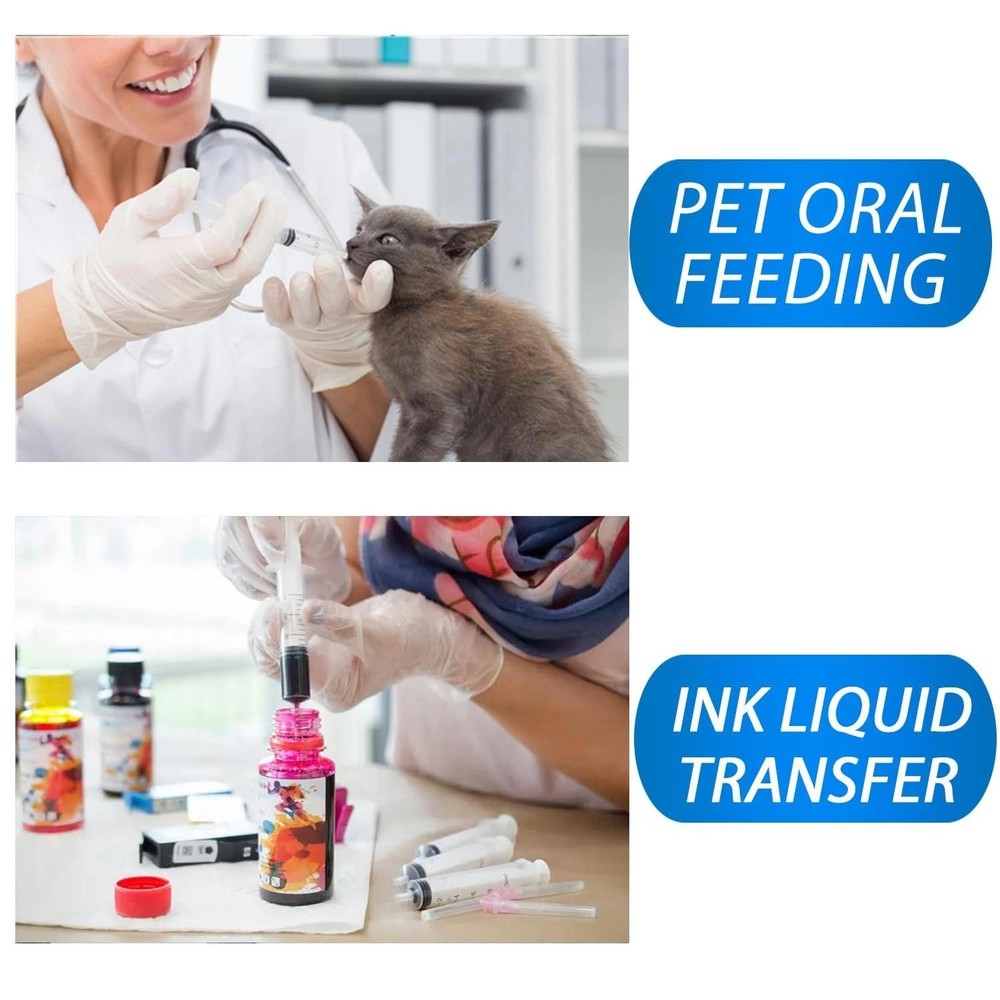 5ml Luer Lock Syringe 4 Pack Small Plastic Sterile Syringes Without Needle | Eba