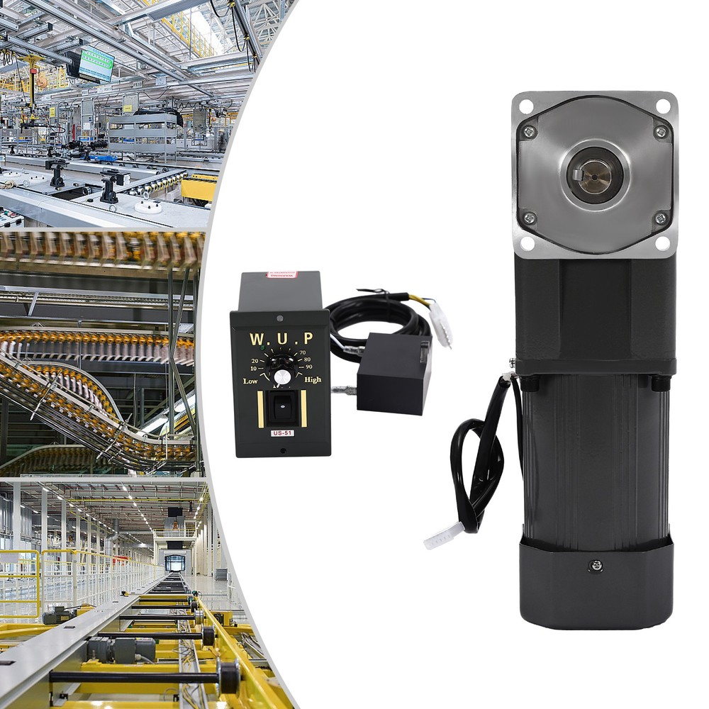 110V 200W Adjustable Speed AC Gear Reduction Motor Reversible Motor w/Controller