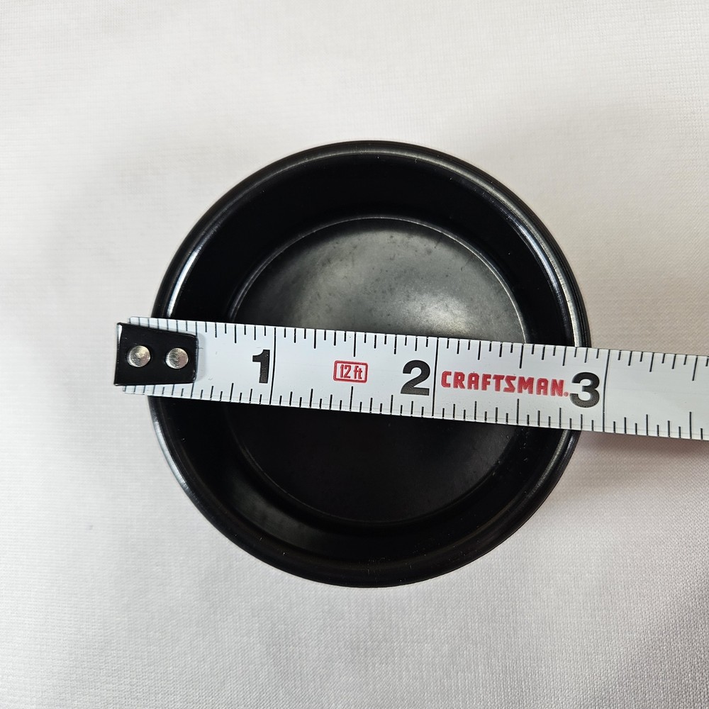 Gessner #0372 Melamine Straight Side Ramekin 2 oz Stackable Black 12 Pcs 1 Dz