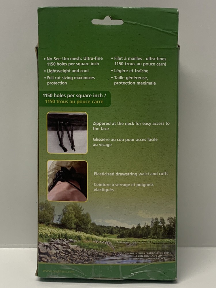 Coghlan's Bug Jacket Medium Unisex Flame Resistant Lightweight Net Model 0057