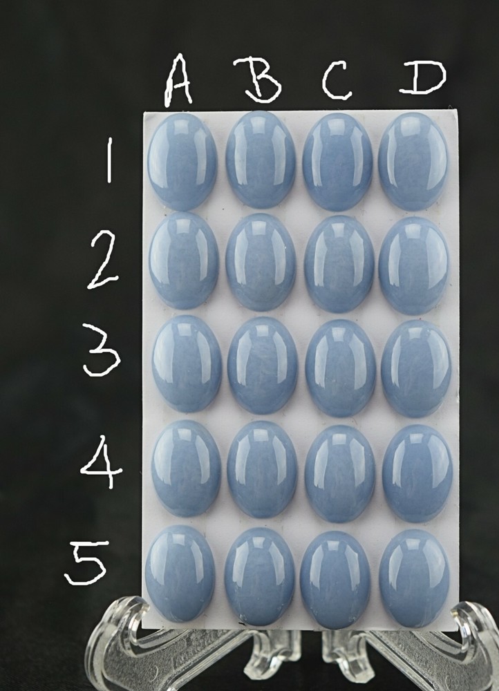 Sterling Silver Angelite Wire Wrapped Ring