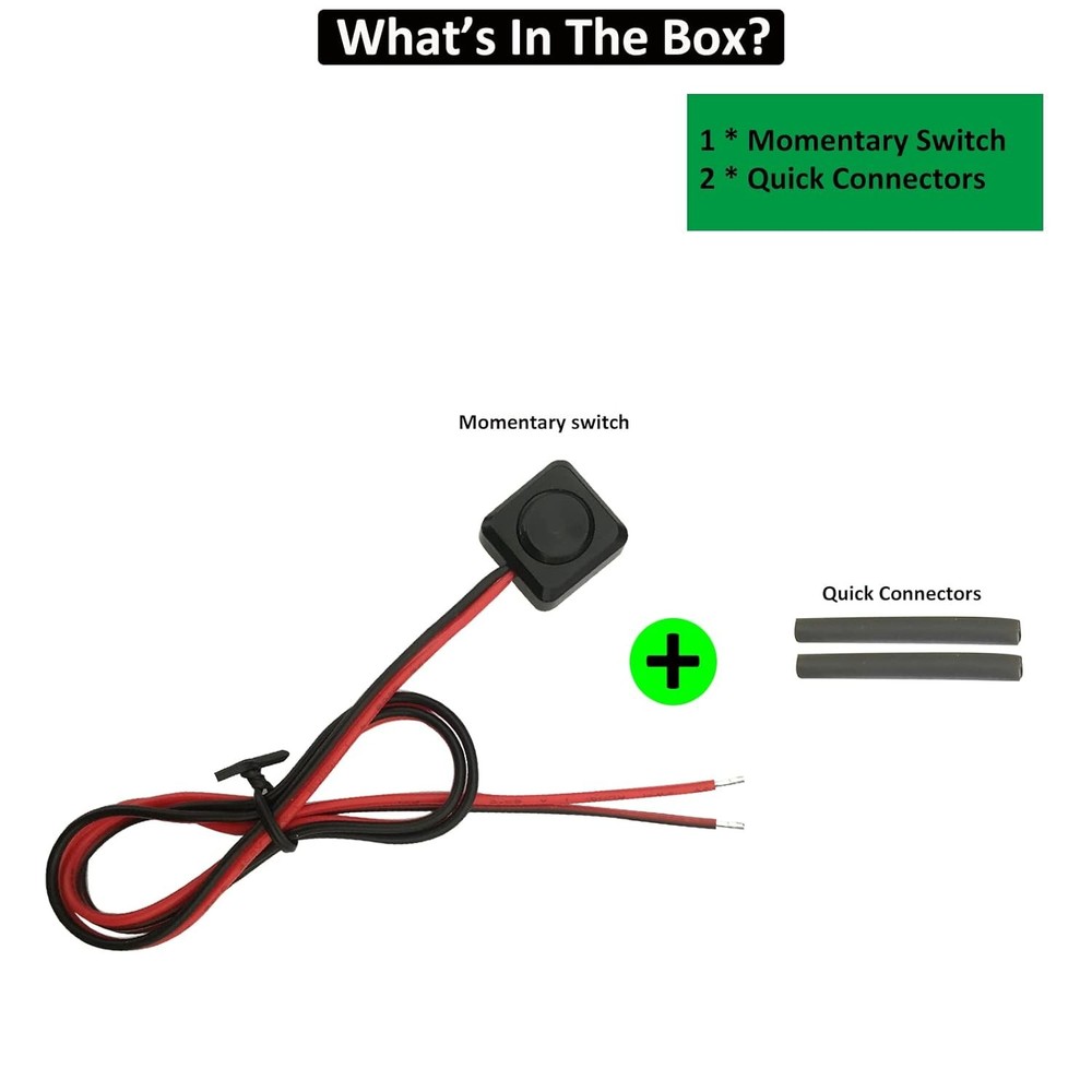 Momentary Push Button Switch 12V 24V Small Switch, 20 Inch...