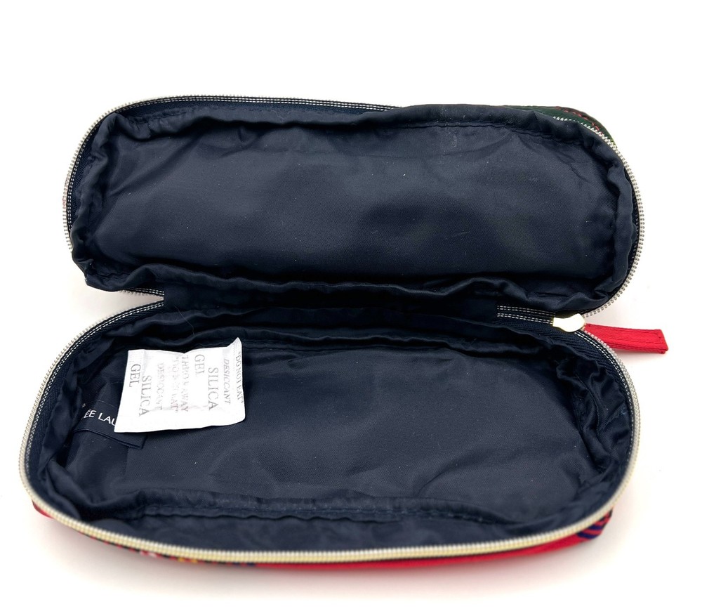2 Bags: Estee Lauder Double layer Compartment Makeup Bag ~ Two Side Look