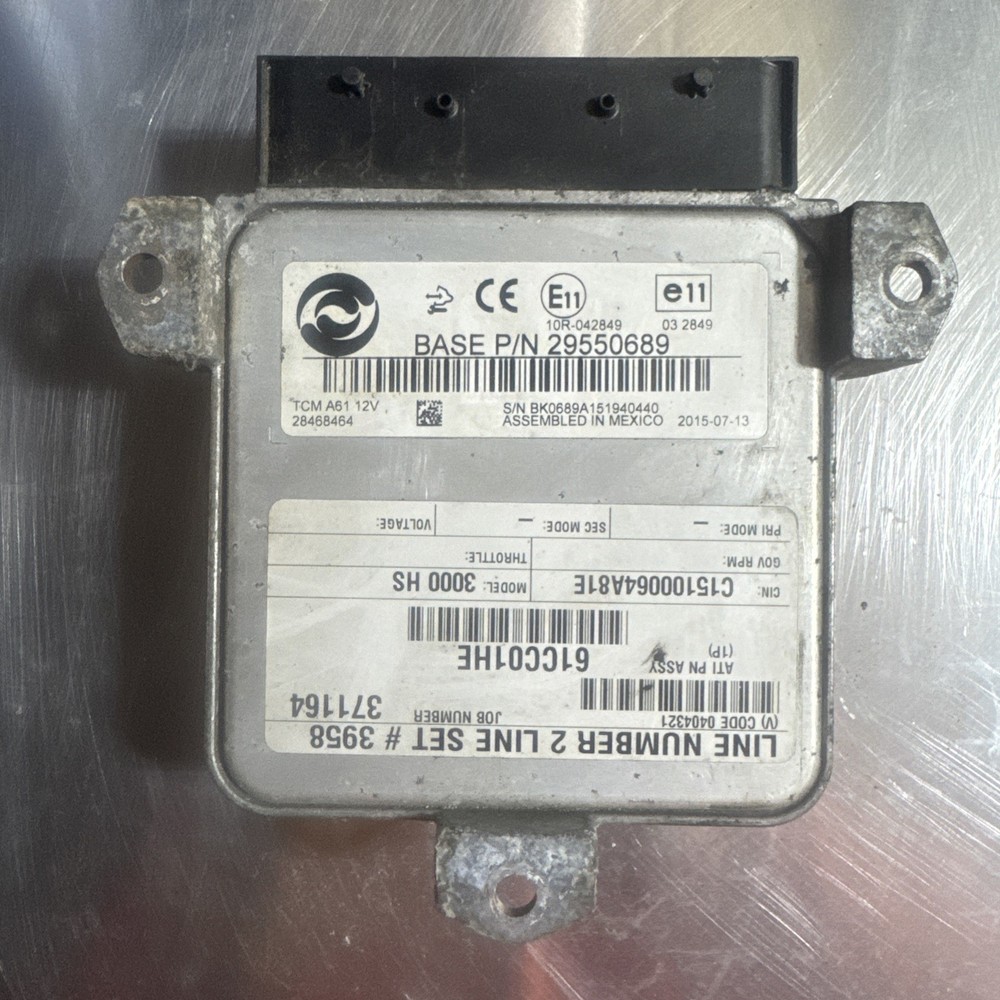 ALLISON TRANSMISSION COMPUTER TCU 29550689 3000 HS