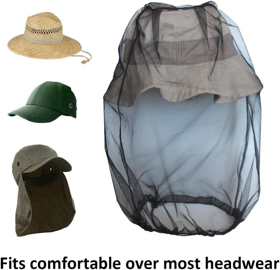 Extra Fine Mesh Bug Netting - Comfortable Face & Neck Protection for Camping