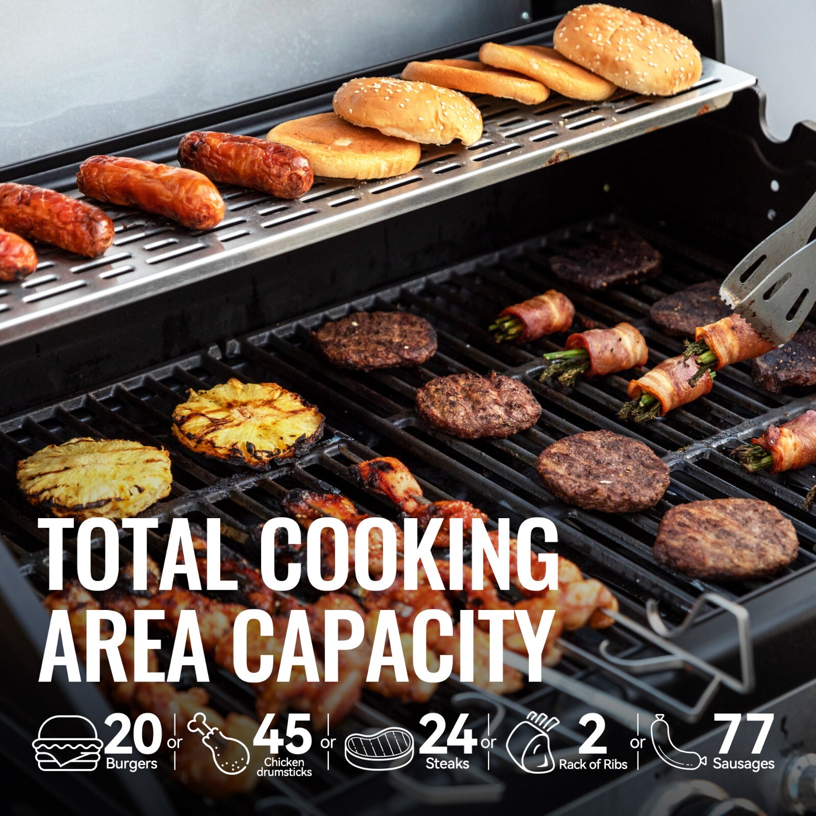 Royal Gourmet 4-Burner Gas Grill with Lidded Side Burner Cabinet Style Gas Grill