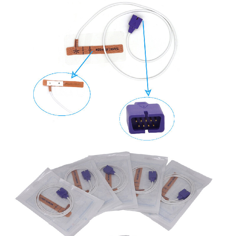 5Pcs Oximax disposable Neonaltal SpO2 sensor compatible for MAX-A ,MAX-P