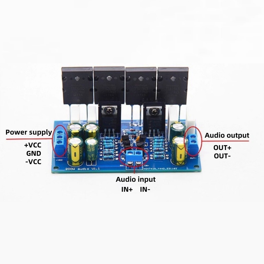 DC 35-60V 200W HiFi Audio Mono Power Amplifier Board Module Accessories Part