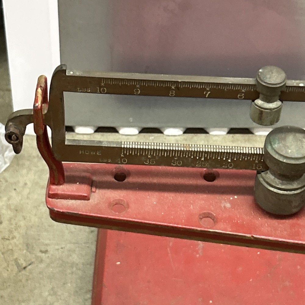 Antique Howe 5058 Platform Scale Cast Iron Vintage