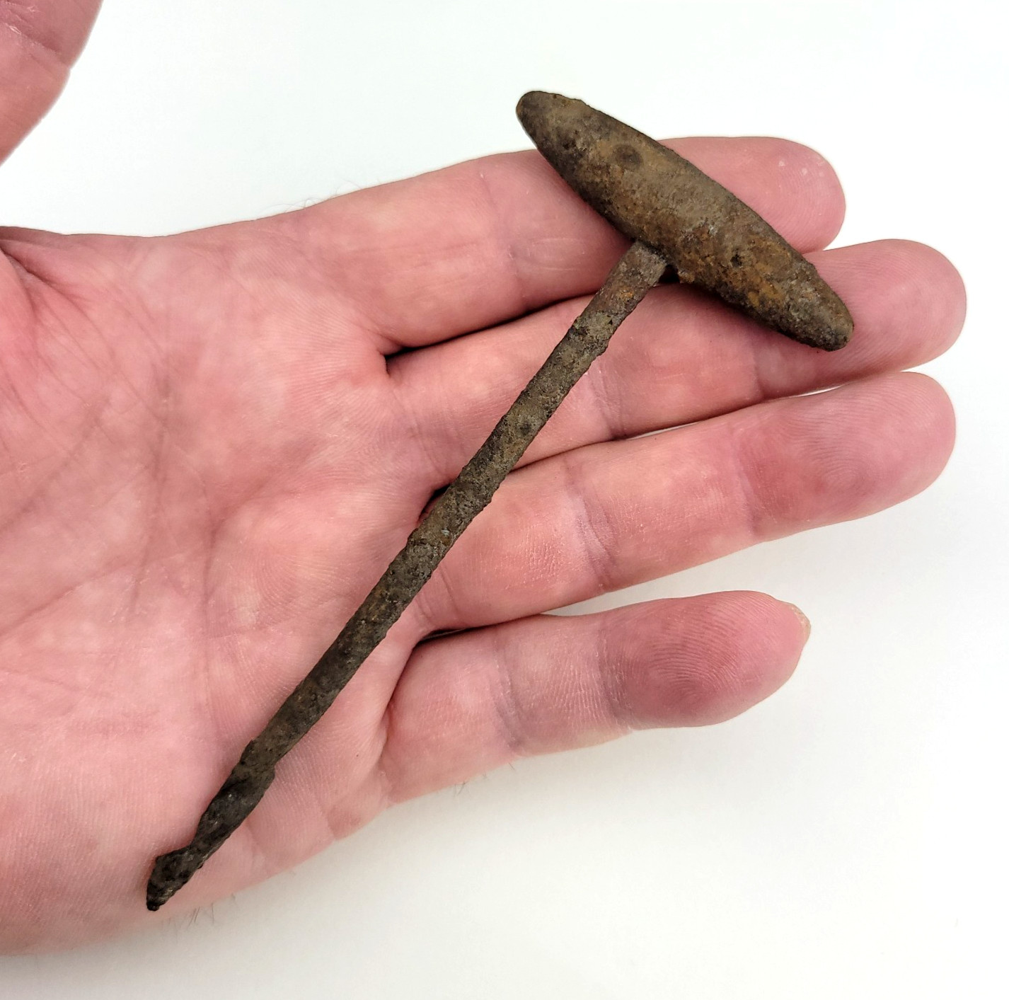 4.75" Iron Fur Trade Auger / Drill with Handle - Itasca Co. Minnesota Artifact