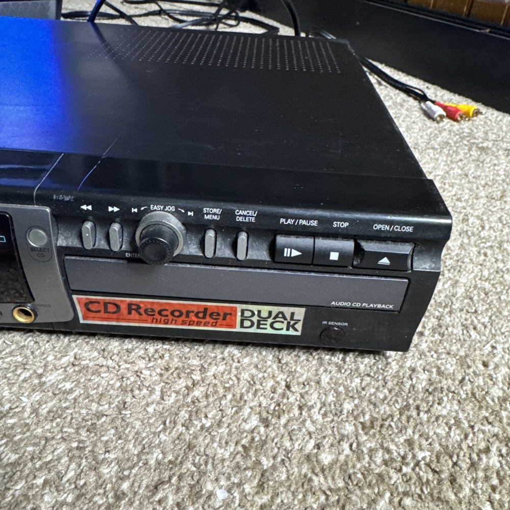Philips CDR 775 Audio CD Recorder Player Dual Deck No Remote Tested WORKS