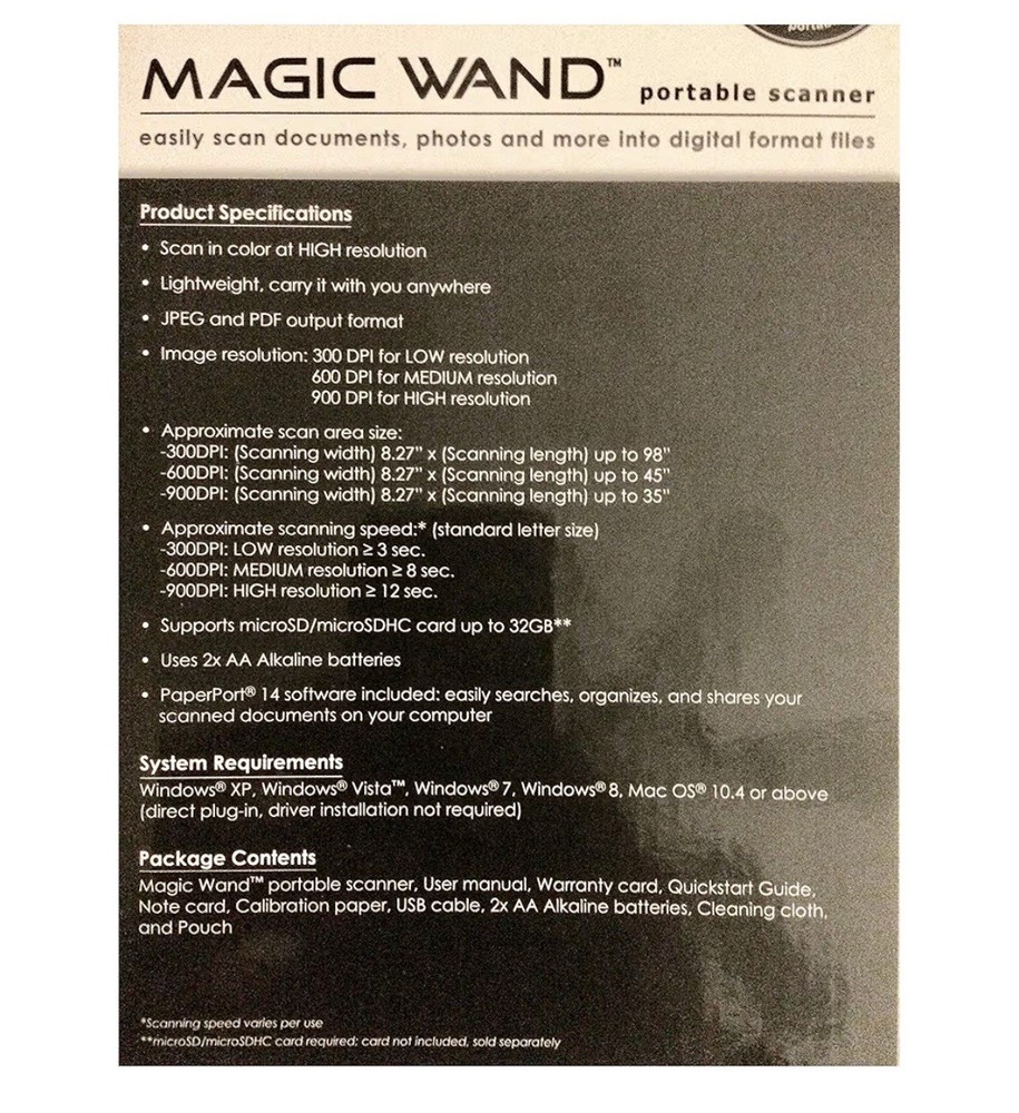 VuPoint Solutions Magic Wand Portable Scanner (PDS ST415 WM)