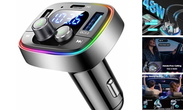 USB C Bluetooth 5.4 Car Adapter, Wireless Upgrade Audio System for Non