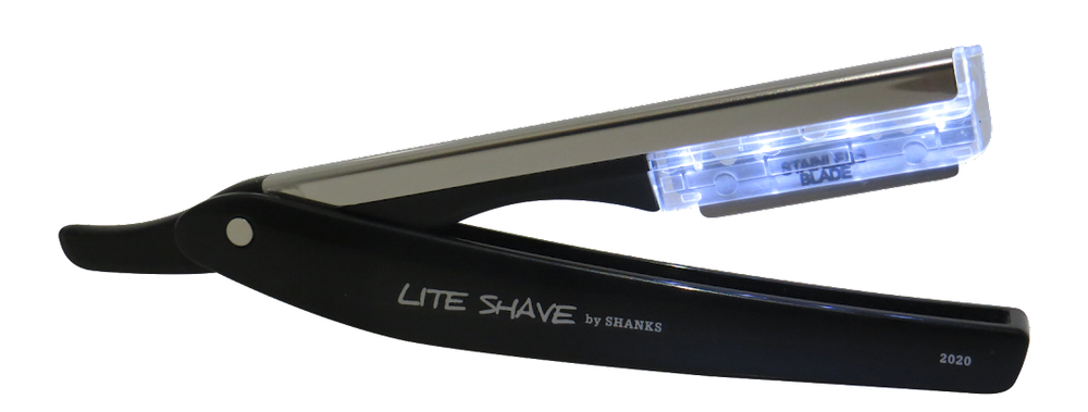 shavette straight razor with lights