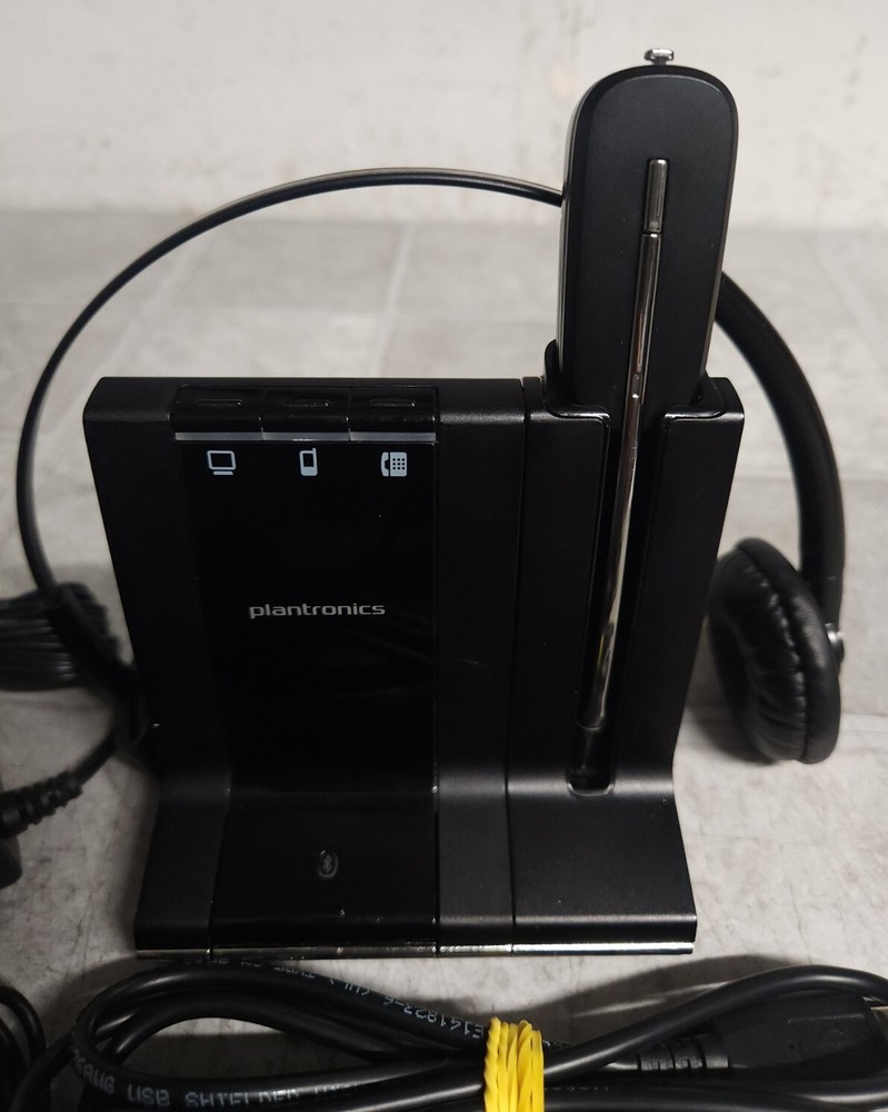 PLANTRONICS W02 DECT 6.0 Wireless Headset System READ