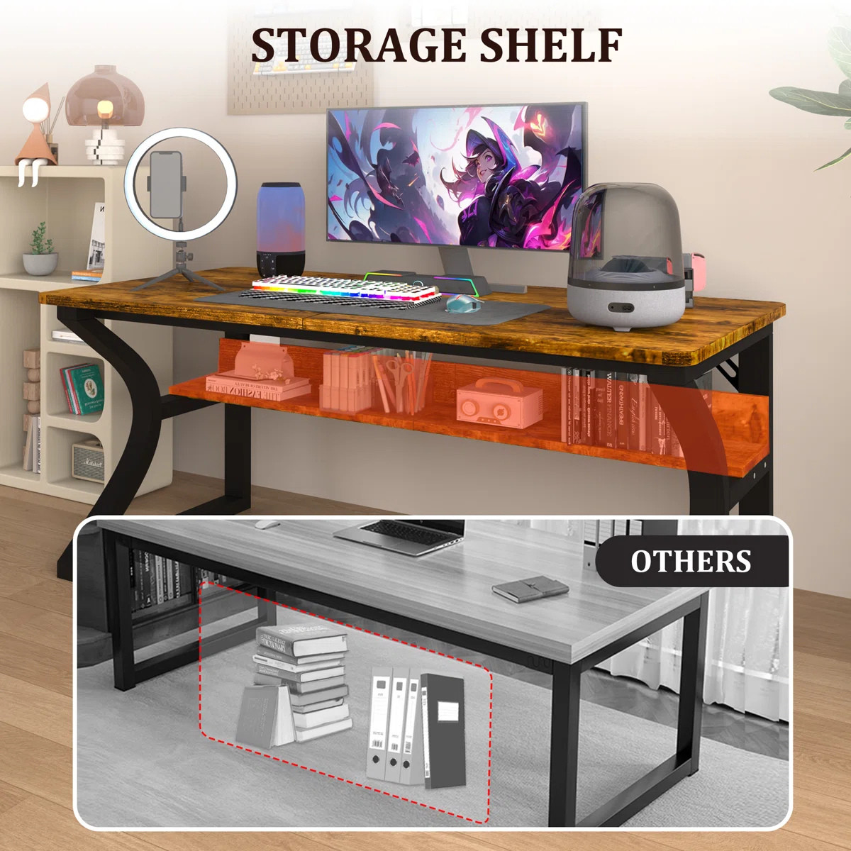 Writing Table Modern Study Work Computer Desk For Home And Office