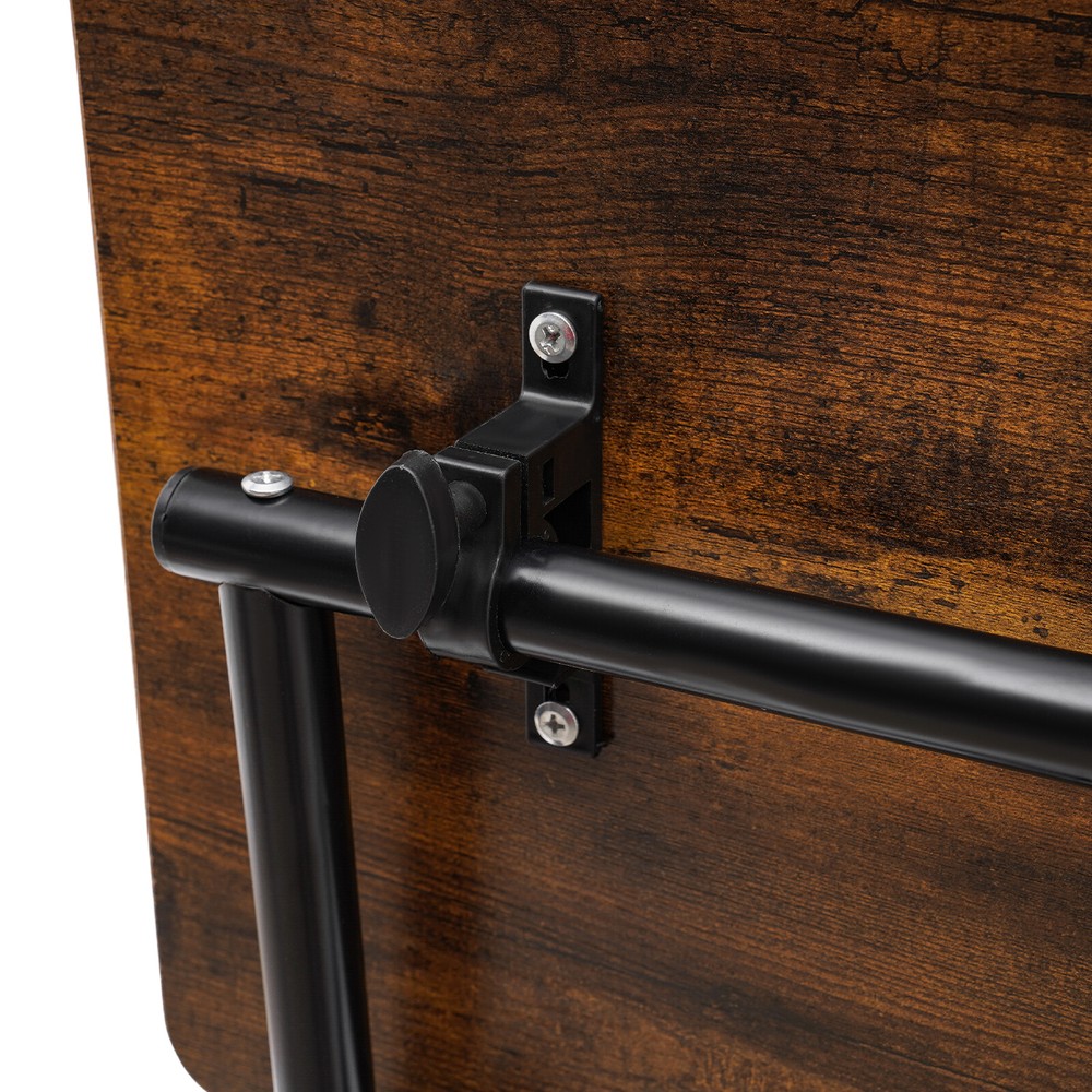 Adjustable Height Standing Desk Portable Rolling Computer Stand with 4 wheels