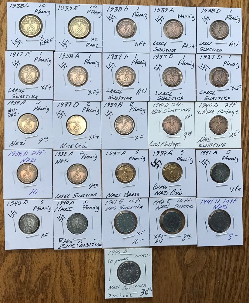 26 Third Reich Coins