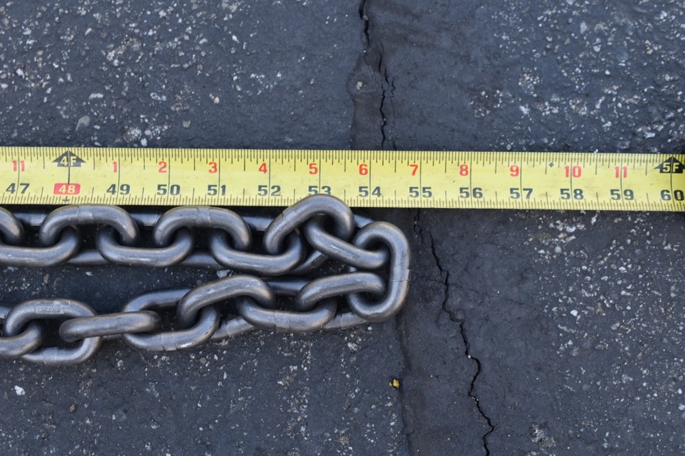 PEWAG18 chain, 9 ft, 3/8" thick links