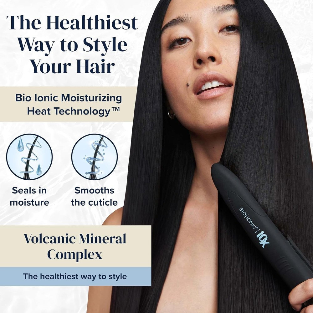 Bio Ionic 10X Pro Styling Iron 1" Nano Ionic-with Vibrating Plates
