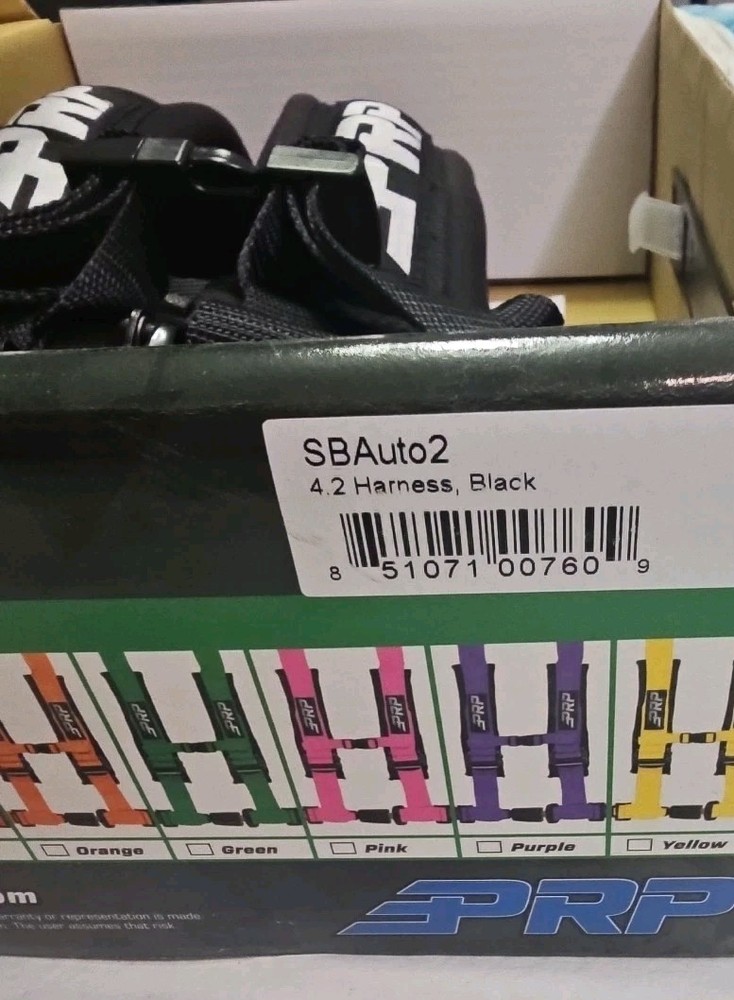 PRP 4.2 Harness Black 2" Strap, 4-point Harness