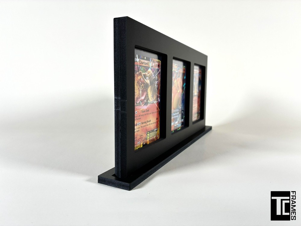 Triple Trading Card Top Loader Display (With Stand + Top Loaders 35PT)