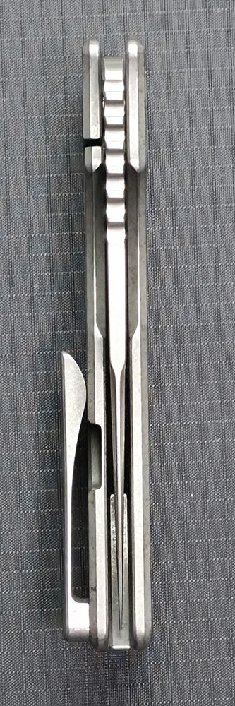 OZ Machine Co Roosevelt Speed Holes - Stonewashed Titanium / XHP Blade