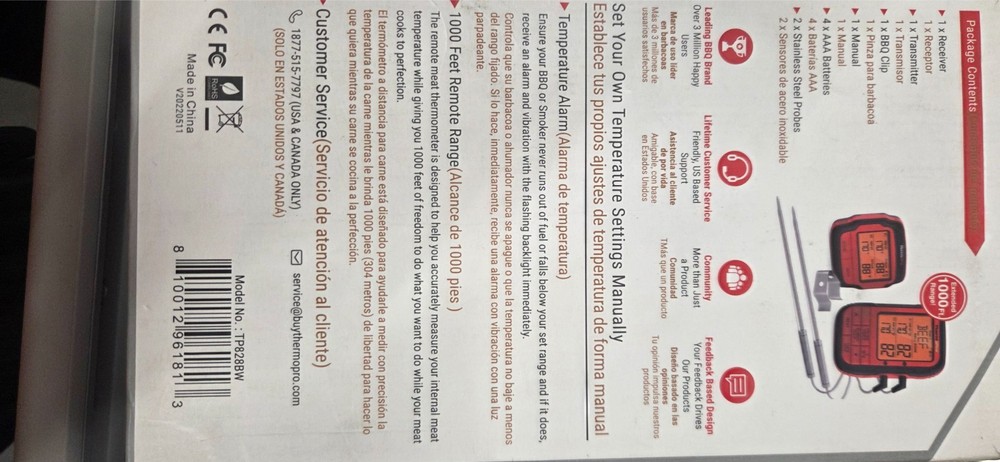 therma pro wireless meat thremometer