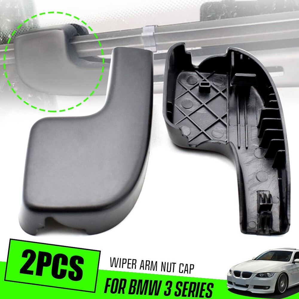 2 For BMW 3 E90 E91 E92 04-09 Front Windshield Wiper Arm Head Nut Cover Cap Bolt