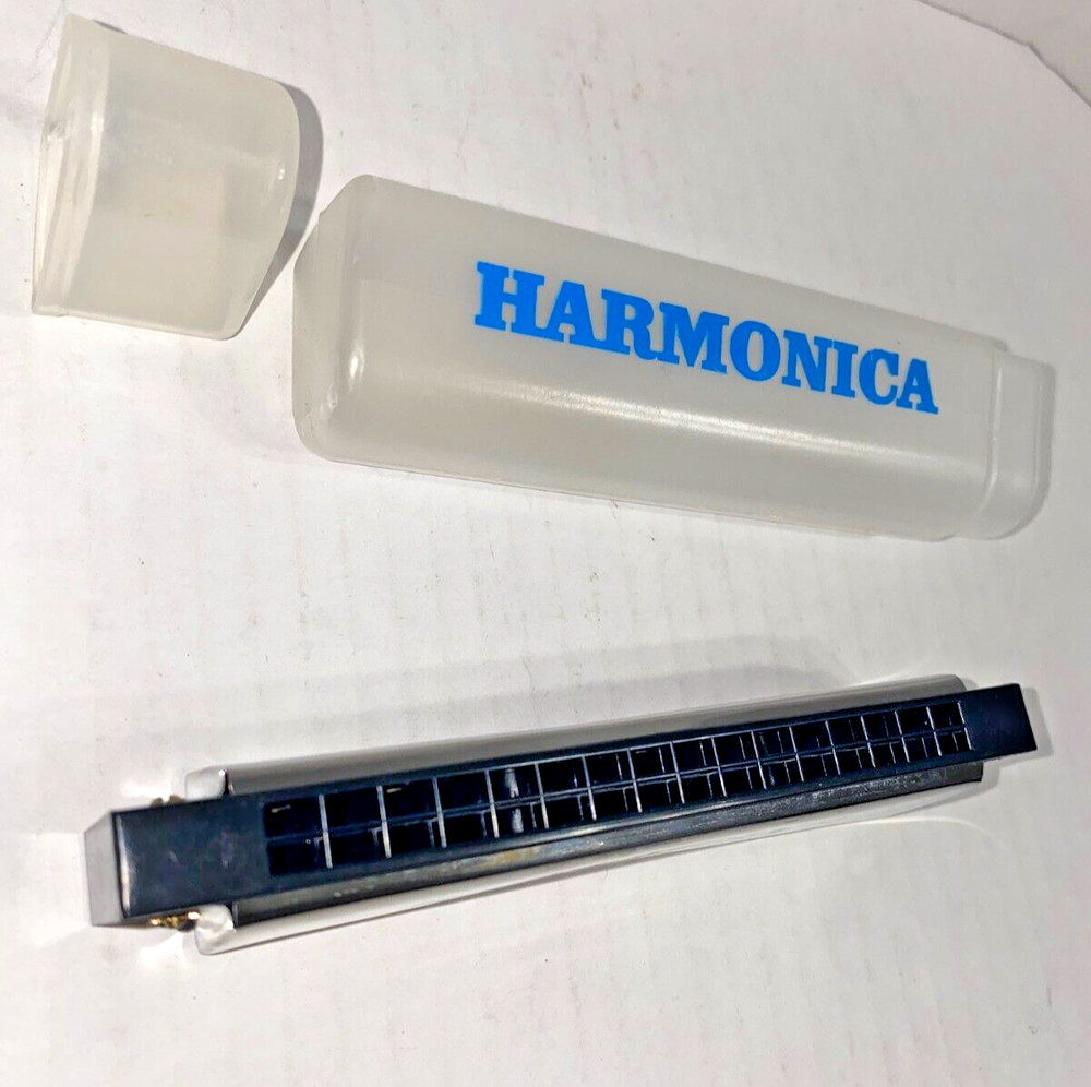 Unbranded Harmonica with Plastic Case