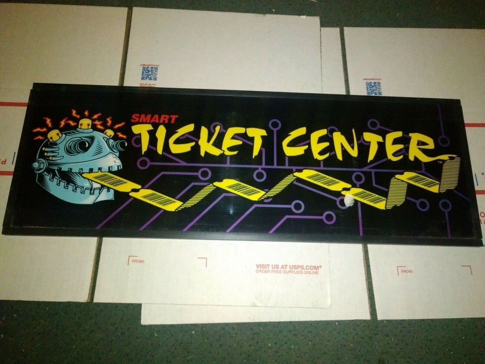 smart ticket eater arcade plexi marquee #900