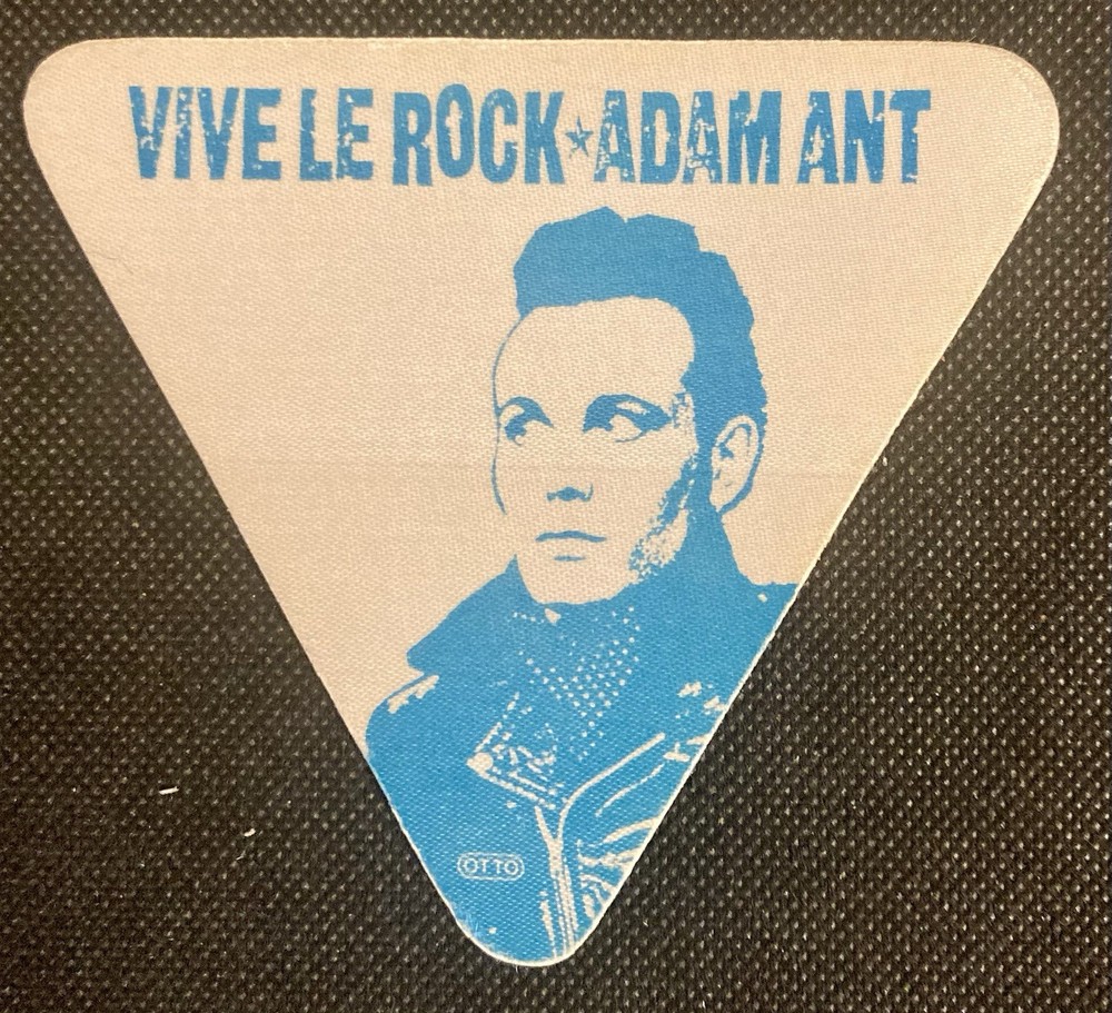 Adam Ant 1985 Vive Le Rock Tour Cloth Backstage Pass