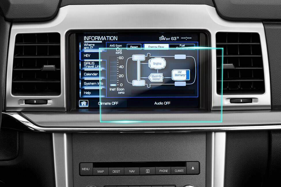 Crystal Clear Screen Protector for 2011 Lincoln MKZ Vehicle Navigation