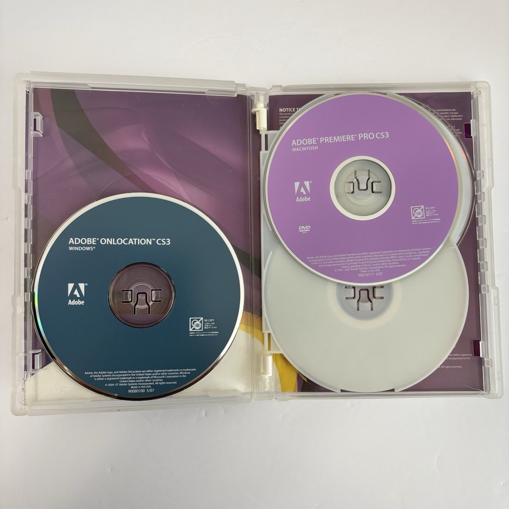 Adobe Premiere Pro CS3 Software for Macintosh Mac with Serial Numbers
