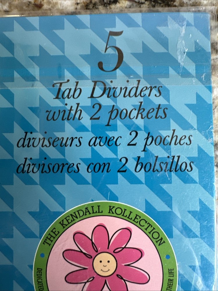 Tab Dividers With Two Pockets 5 Pack