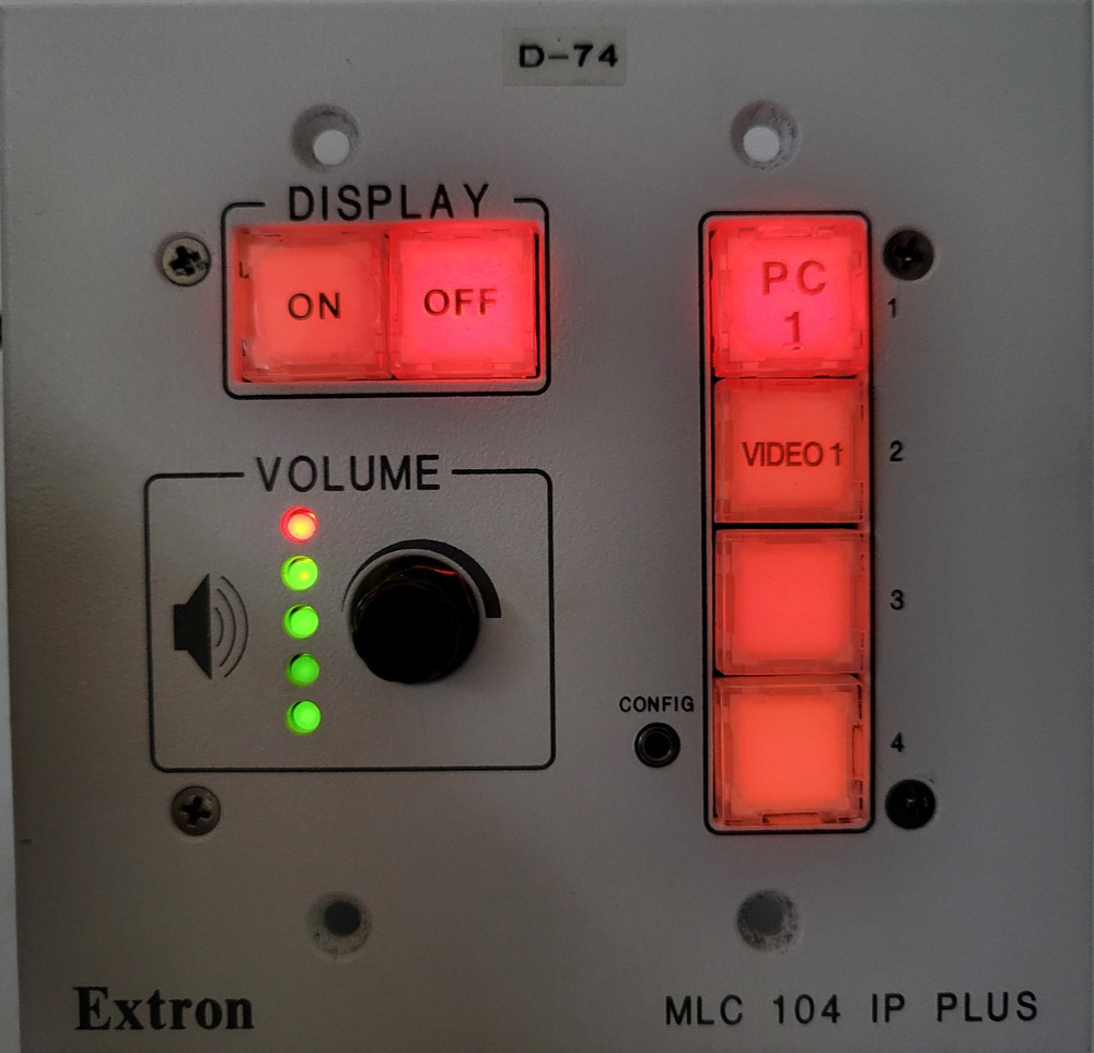 Extron MLC 104 IP Plus MediaLink Controller Ethernet Control Wall Mount