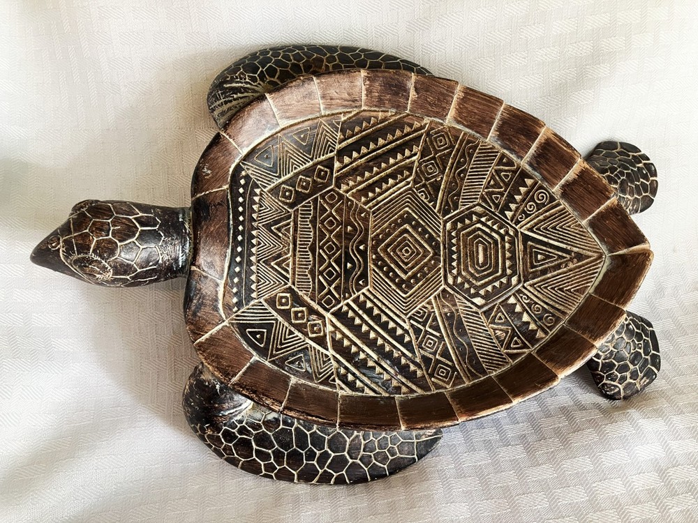 NWT 8'' x 11" Decorative Mosaic Pattern SEA TURTLE Trinket Dish PLATTER