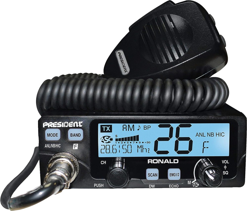 President Electronics TXUS500 Model RONALD Ham Transceiver CB Radio