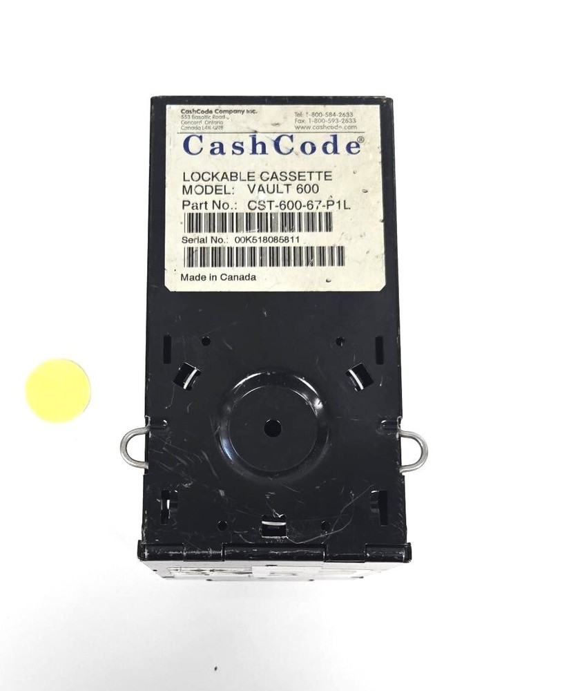 CASHCODE LOCKABLE CASSETTE  VAULT 600